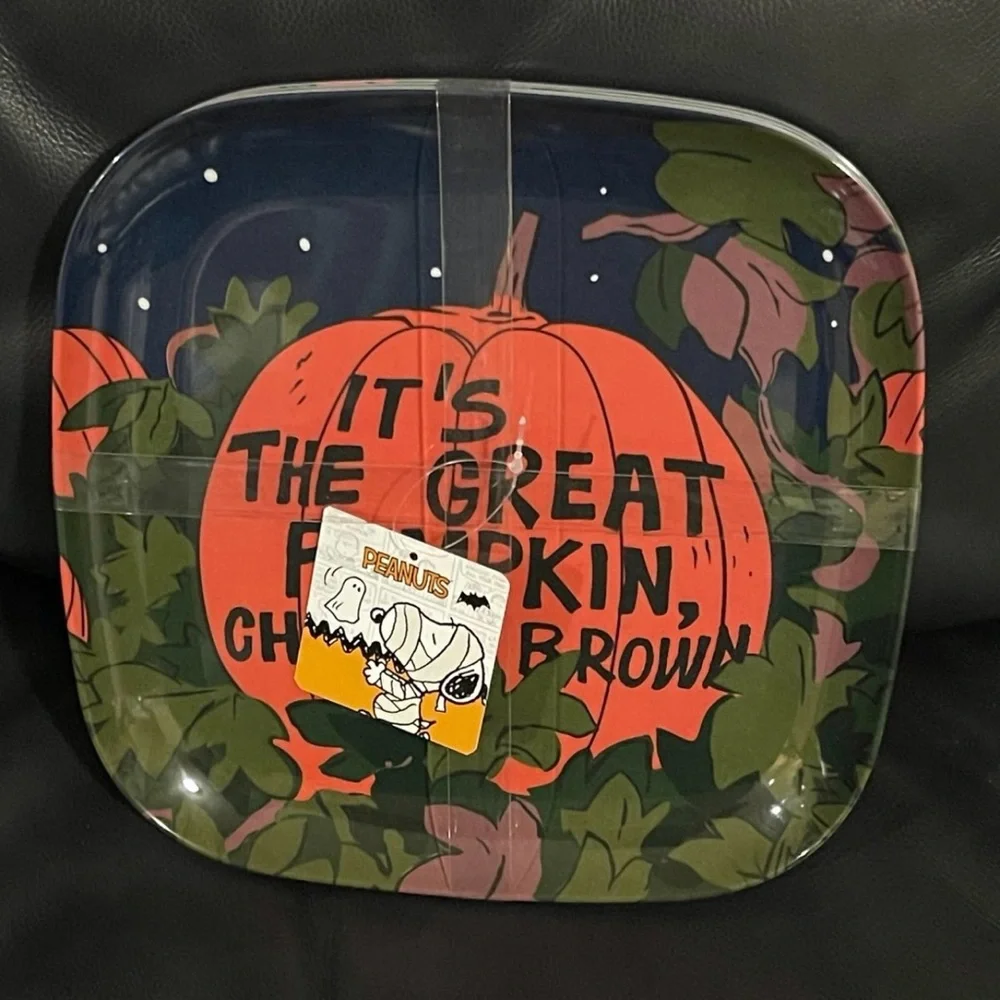 Halloween Peanuts Plates (Set of 4) - Peanuts It's the Great Pumpkin Plates